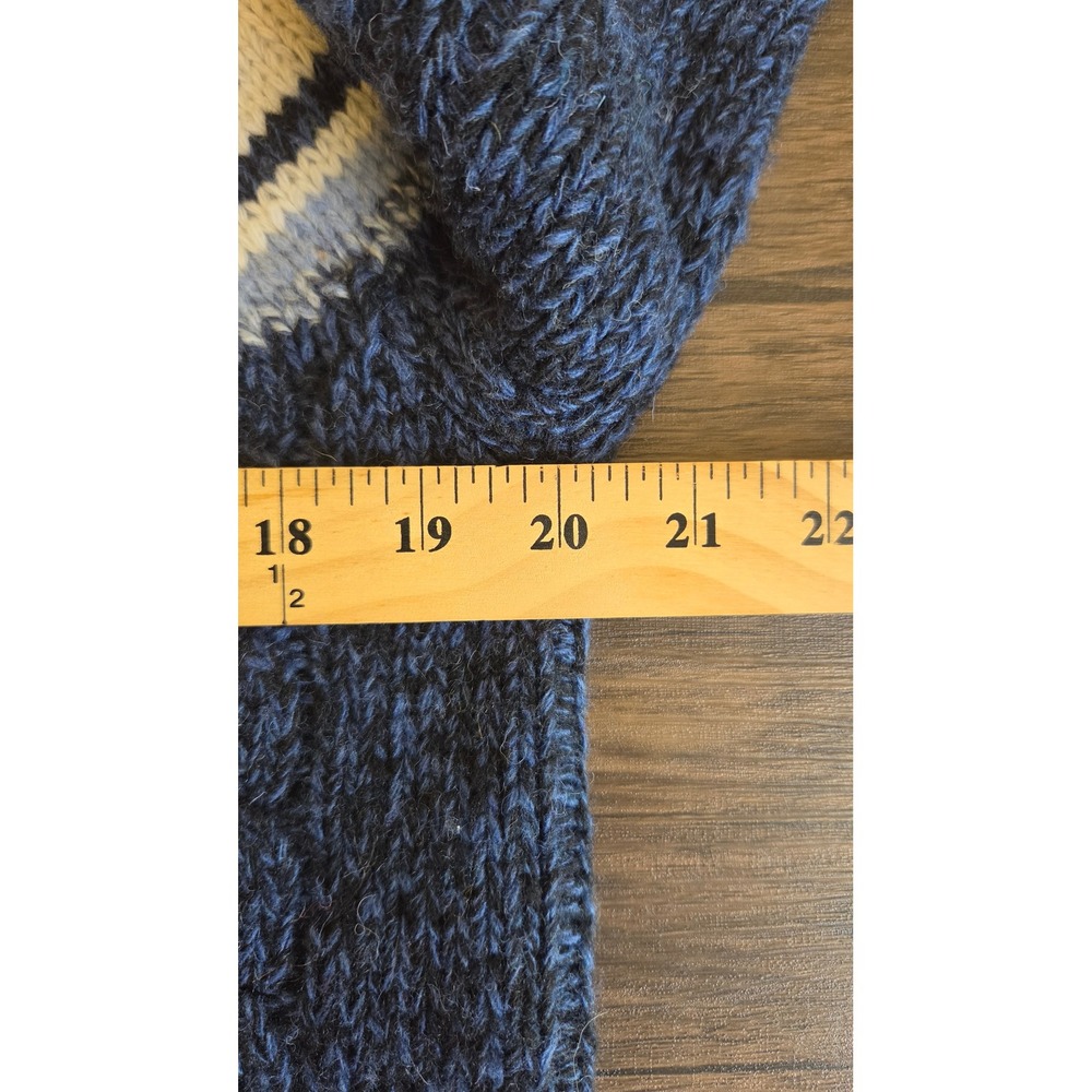 Vtg Tommy Hilfiger Handknit Lambswool Fair Isle Nordic Mockneck Sweater Womens M - Picture 6 of 7